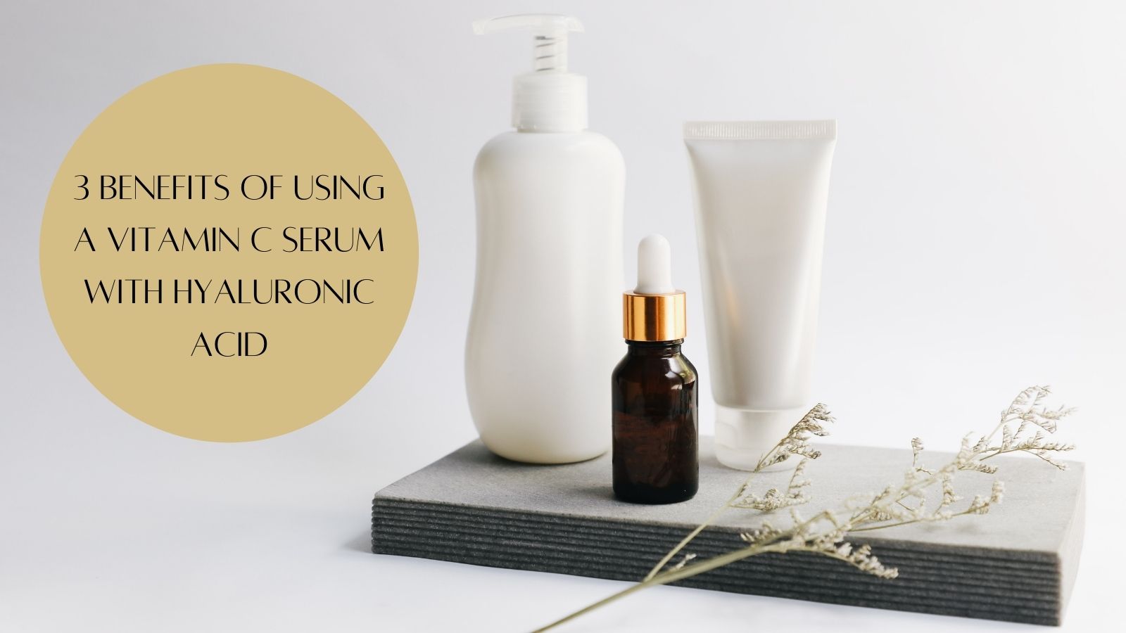 Vitamin C Serum With Hyaluronic Acid - Skincare Bottle