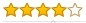 4 rating stars